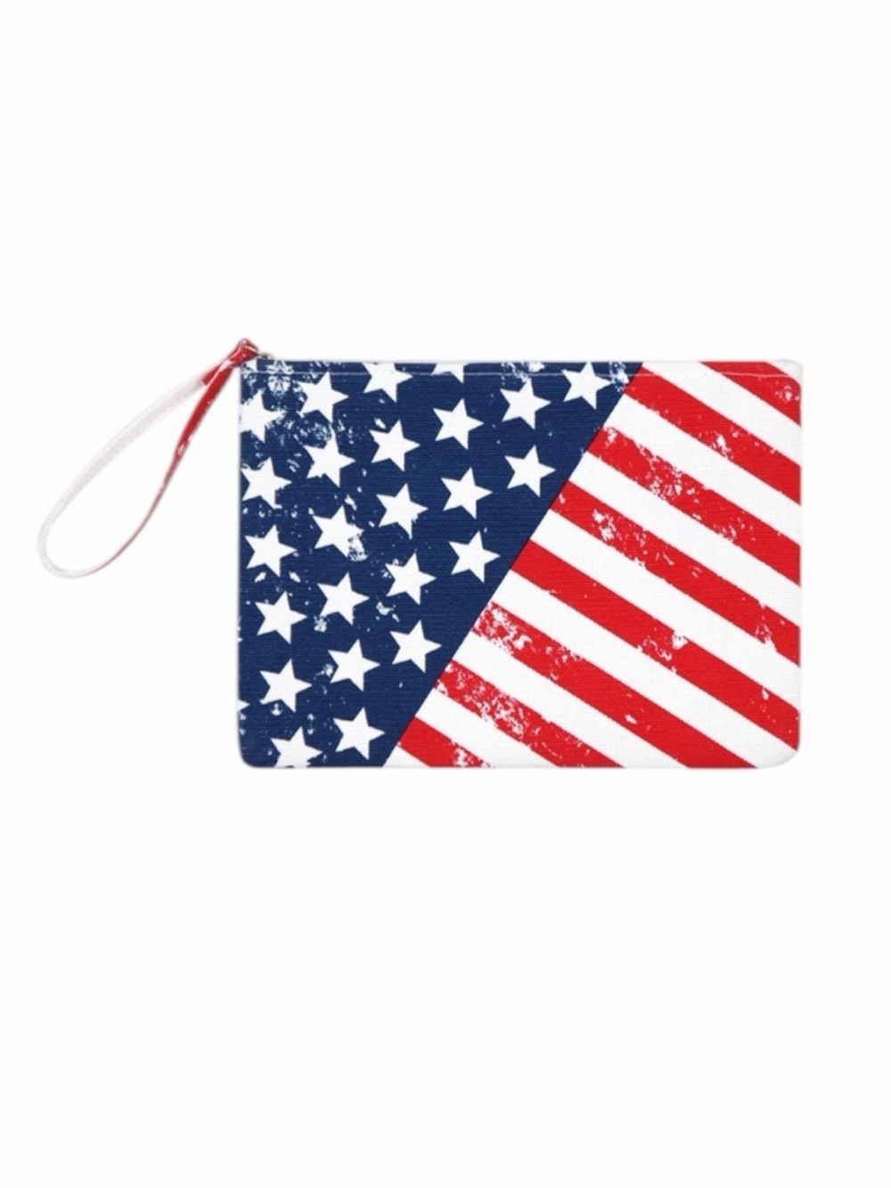 American Flag Wristlet Pouch - Stars & Stripes NWT